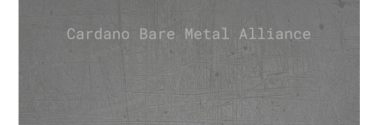 CardanoBareMetalAlliance.crypto banner