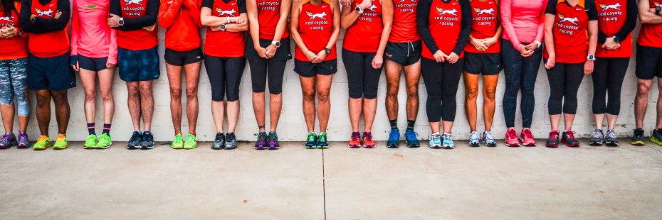 Red Coyote Running banner