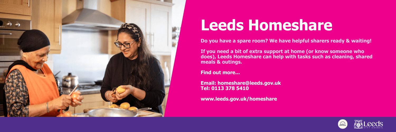 Leeds Homeshare banner