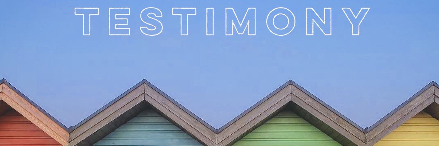Testimony Podcast banner