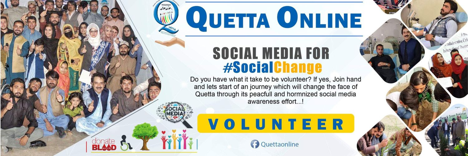 Quetta Online Volunteers banner