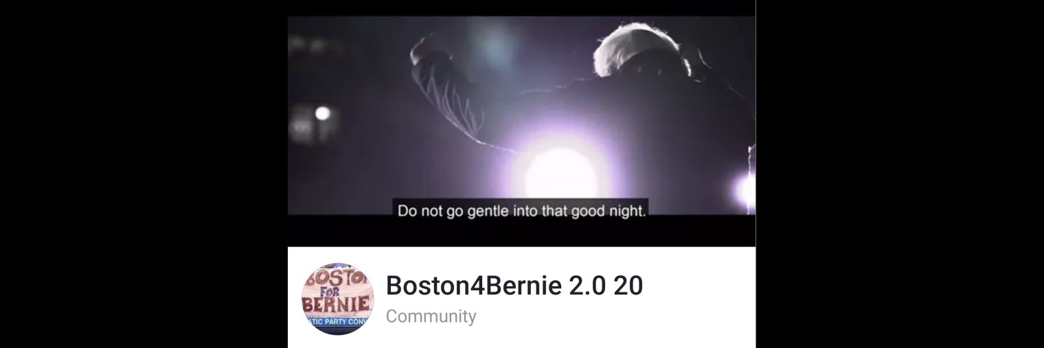BostonForBernie's profile banner image
