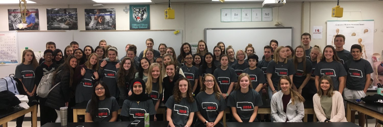 Millard West HOSA banner