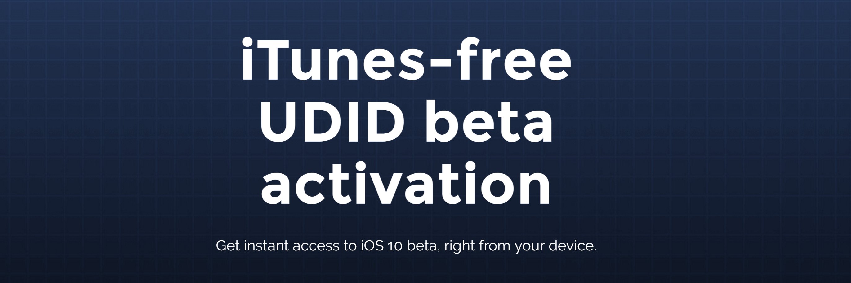 iOS Beta Activation banner