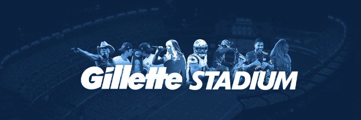 Gillette Stadium's banner