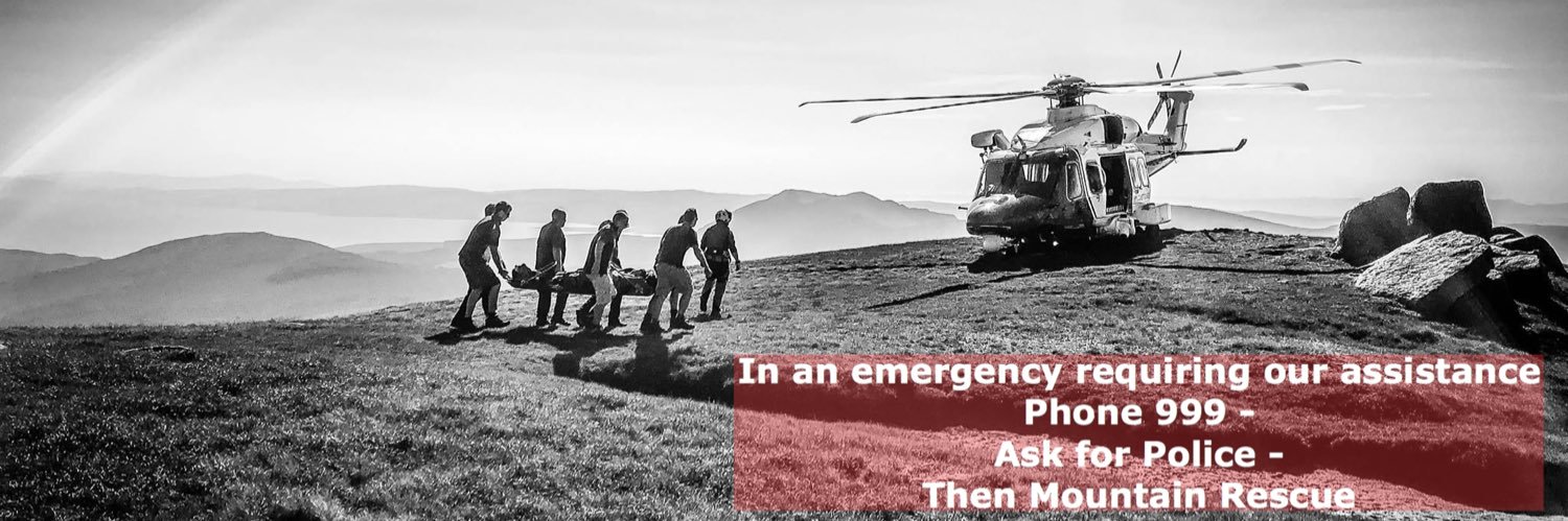 Arran Mountain Rescue Team's banner