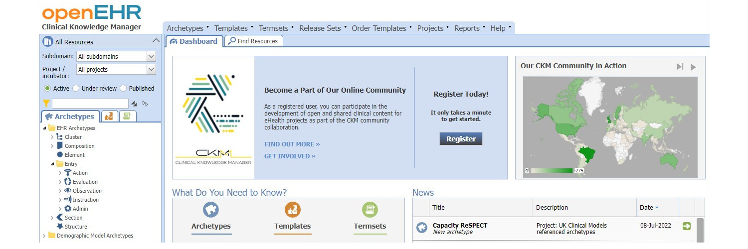 Clinical Knowledge Manager banner
