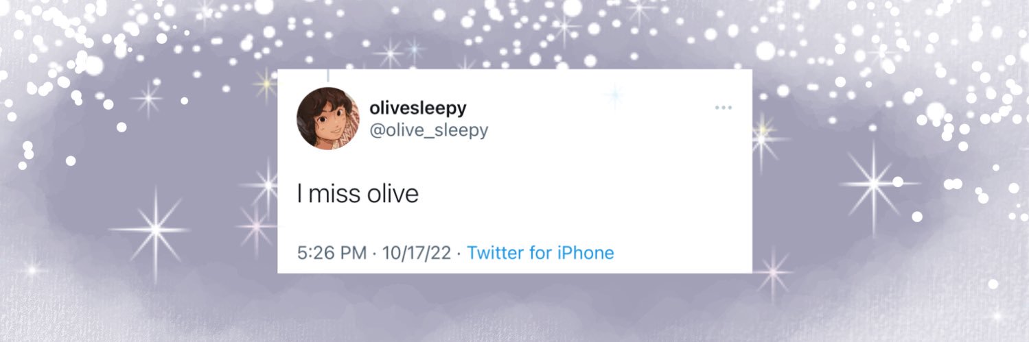 olive misser 🍥 banner