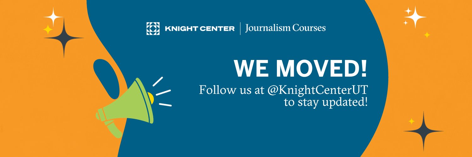 Journalism Courses by Knight Center banner