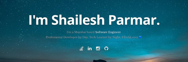 Shailesh_WebDev Profile Banner