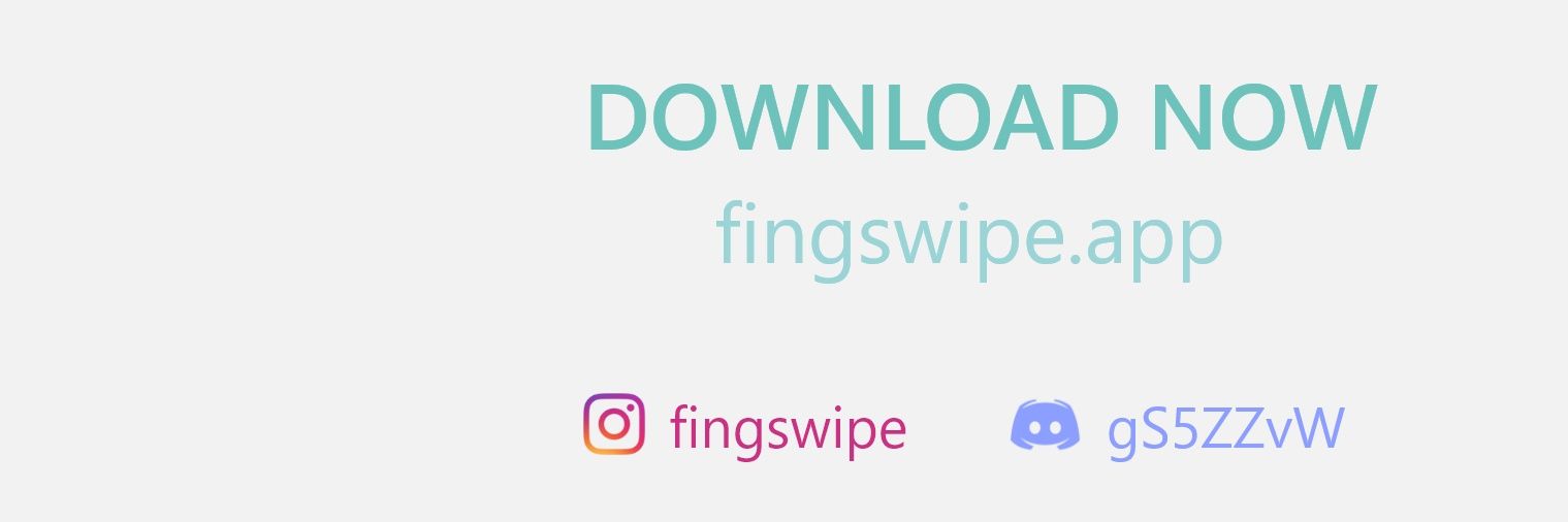 Twitter banner for @FingSwipe
