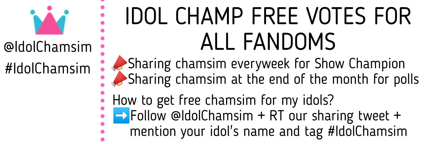 IdolChamp FREE votes banner
