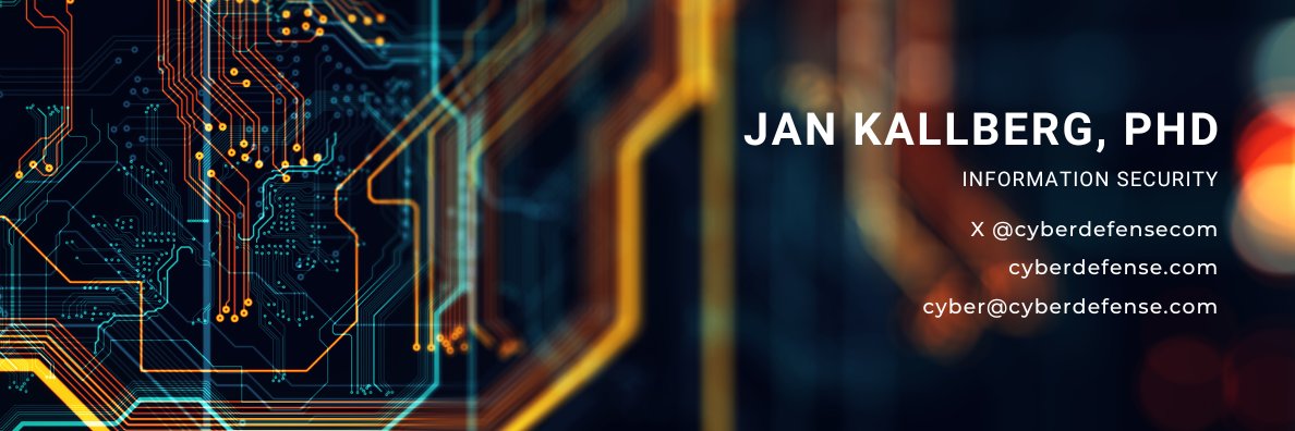Jan Kallberg, Ph.D. banner