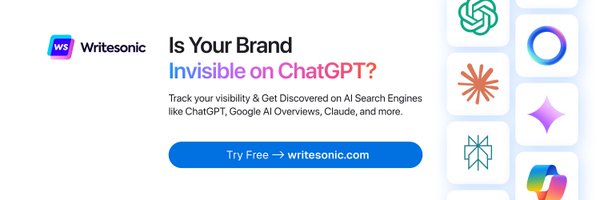 WriteSonic Profile Banner