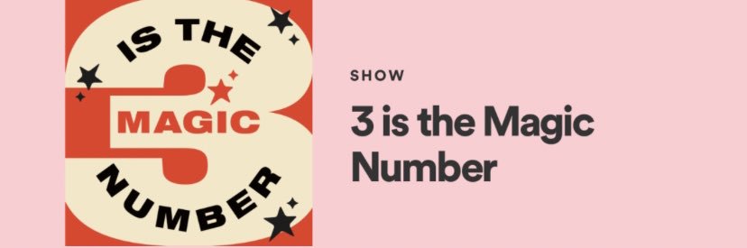 3 is the Magic Number banner