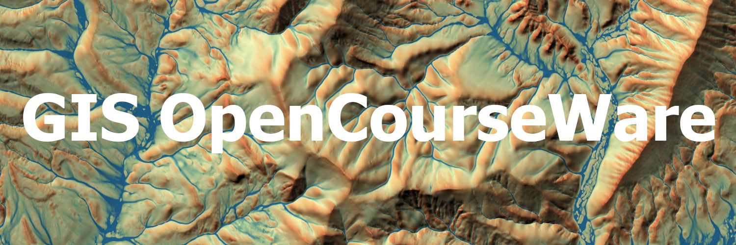 GISOpenCourseWare @gisocw@fosstodon.org banner