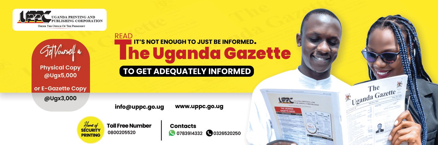 The Uganda Gazette's banner