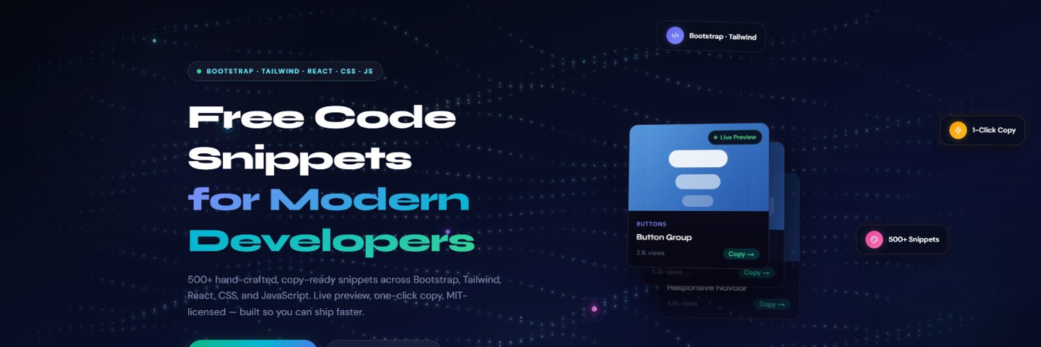 GoSnippets's profile banner image