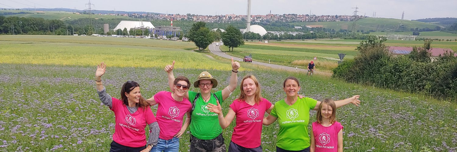 Mothers for Nuclear Deutschland's banner