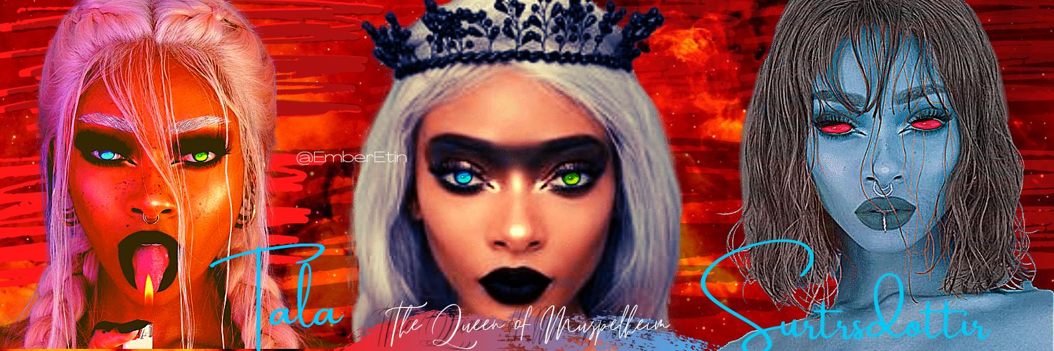 Tala Surtrsdottir{RP} Obsidian Velvet Dominant banner