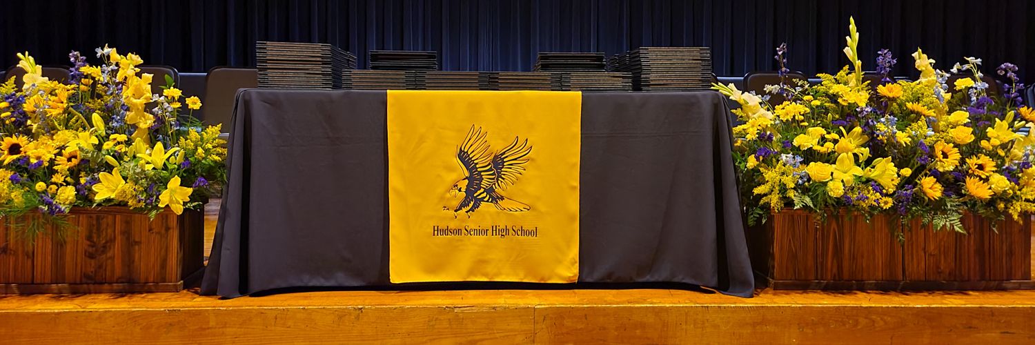 Hudson High School banner