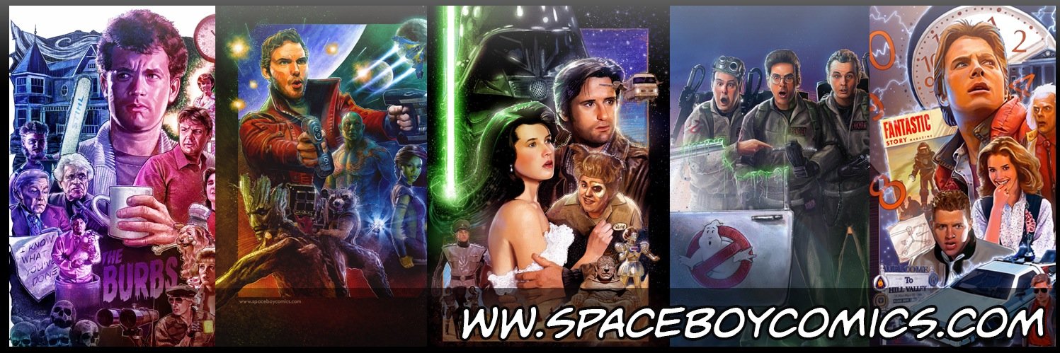 Space Boy Comics banner