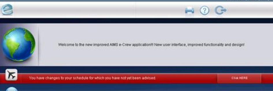 You have changes to your schedule banner
