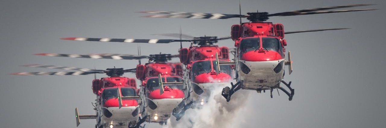 Sarang Helicopter Display Team's banner