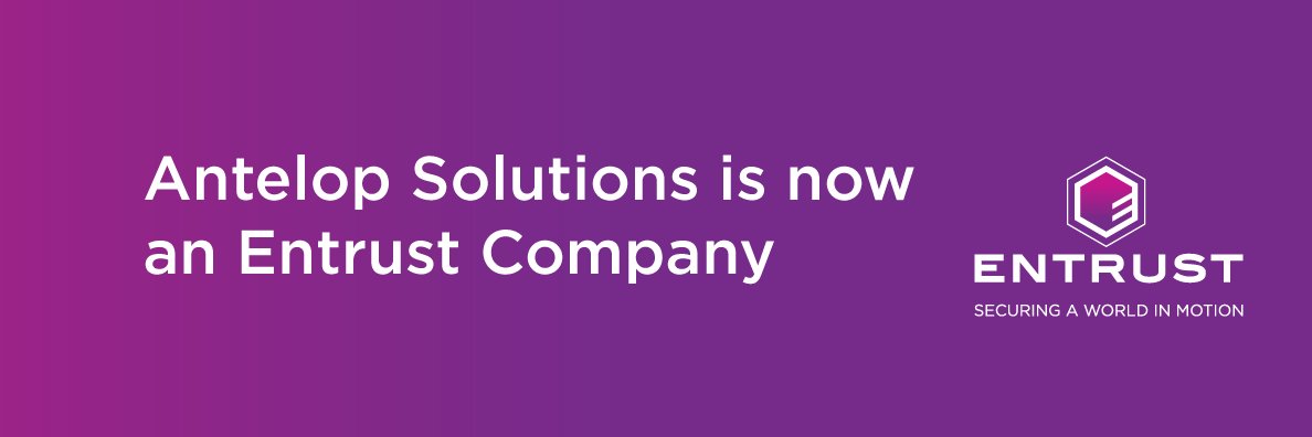 Antelop Solutions, an Entrust company banner