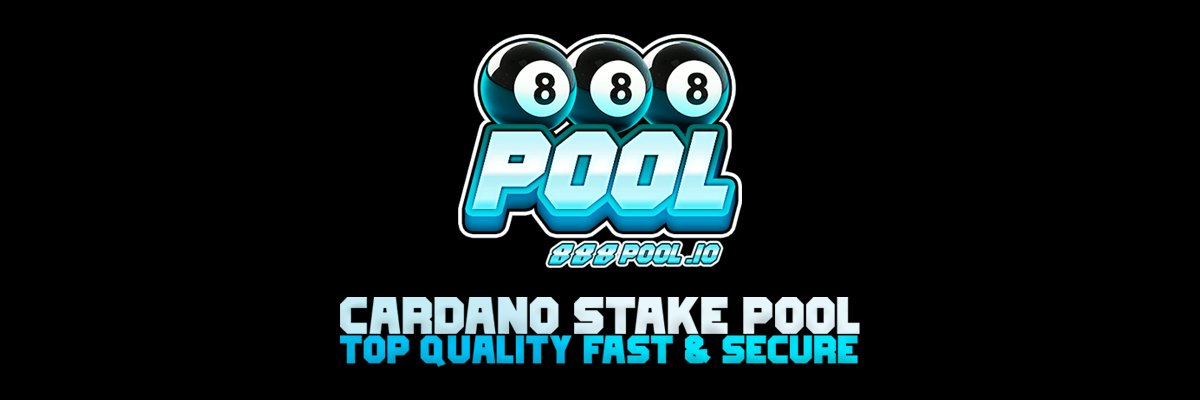 888POOL.IO - A Cardano Stake Pool For Everyone banner