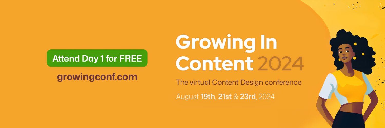 Working In Content banner