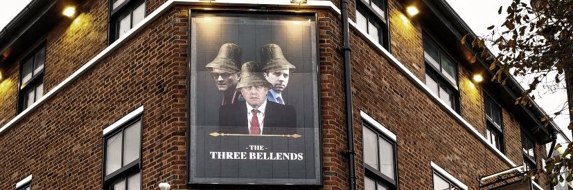The Three Bellends banner