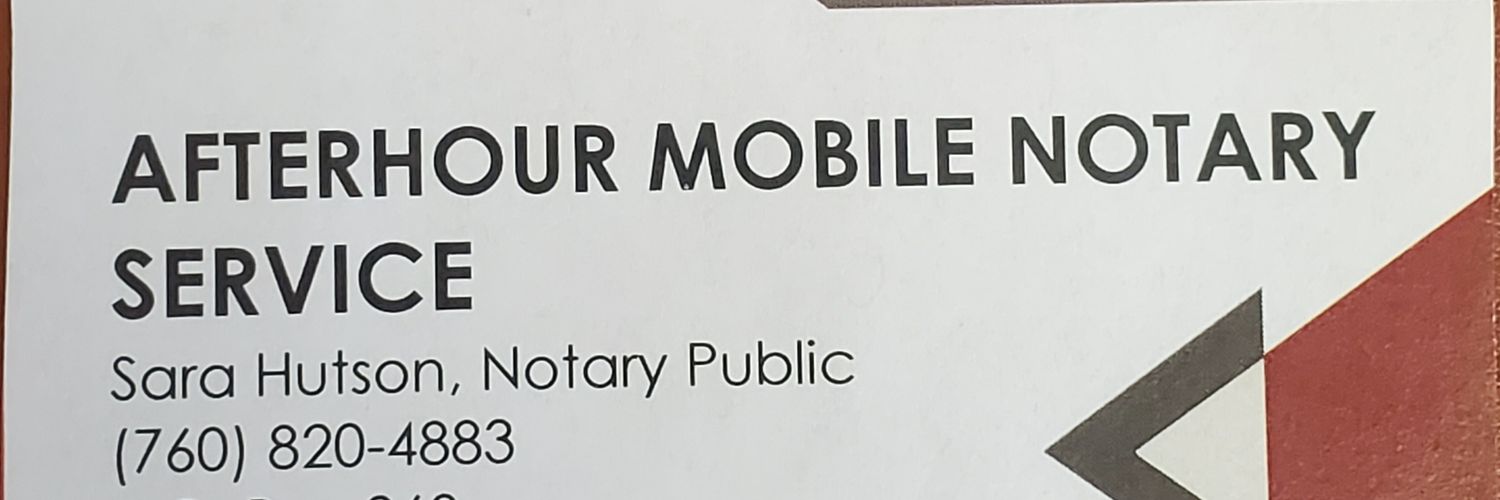 AfterHour Mobile Notary Public Service banner