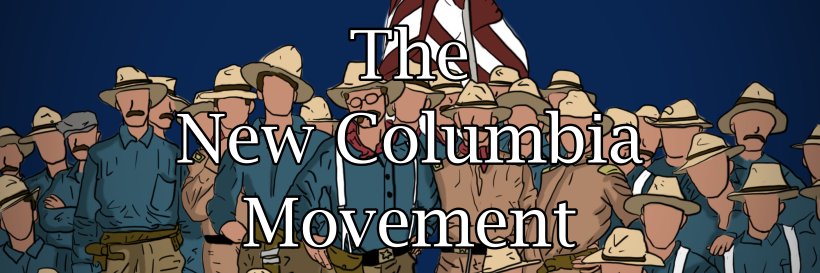 The New Columbia Movement's banner