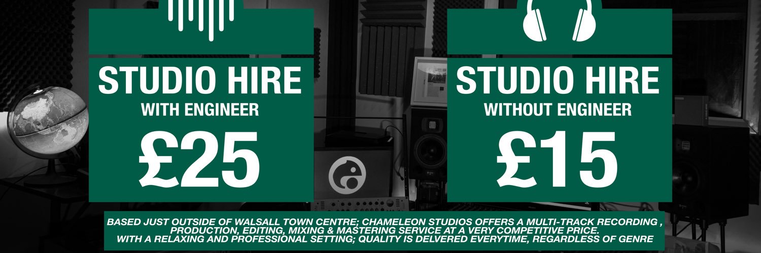 Chameleon Studios 🎤🎹🎼🖥🎚🎛 banner