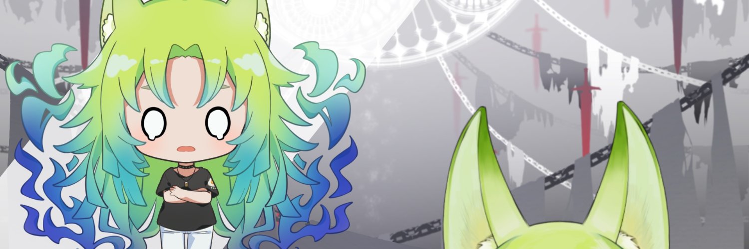 はっか🌿/狐火VTuber banner