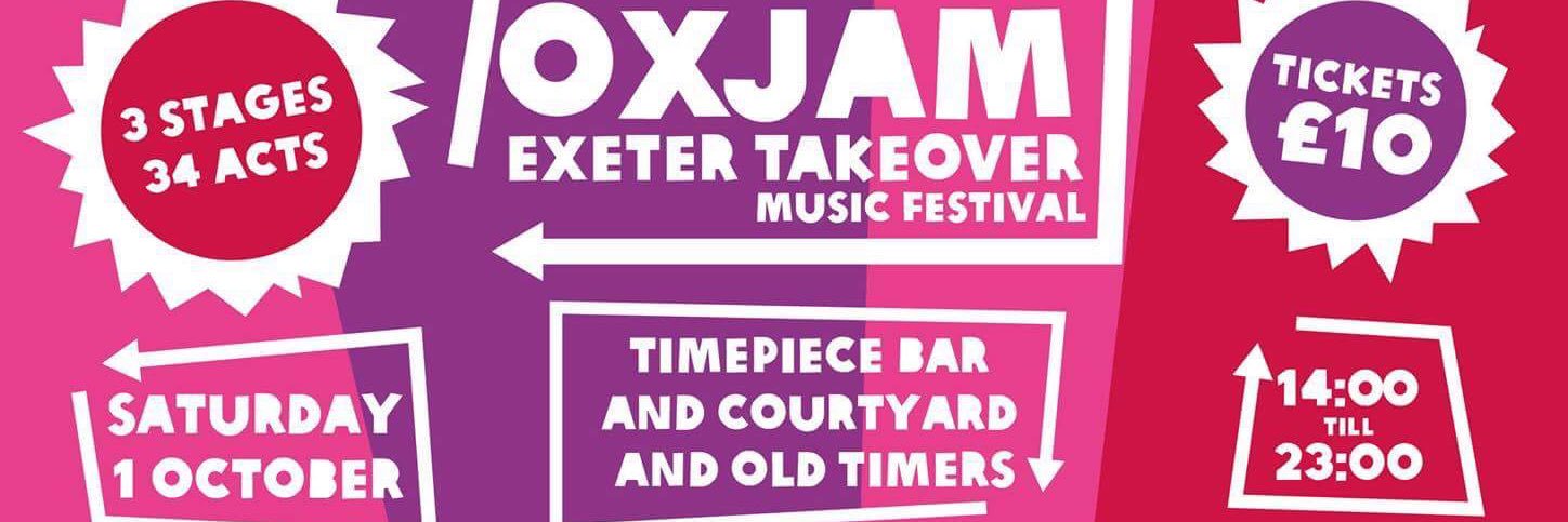 Oxjam Exeter banner