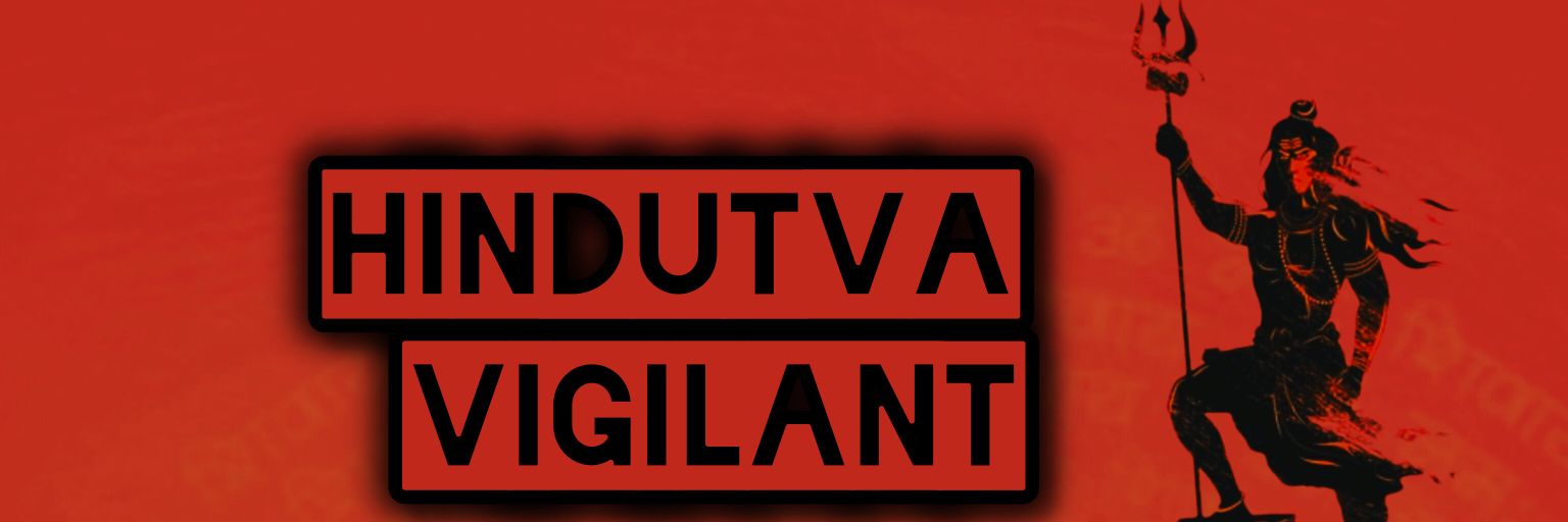Hindutva Vigilant's banner