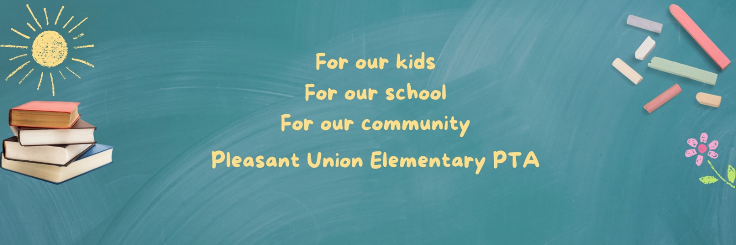 Pleasant Union Elementary School PTA banner