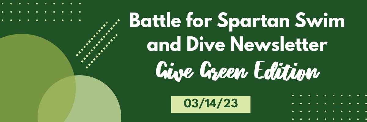 BATTLE FOR MSU SWIM AND DIVE banner