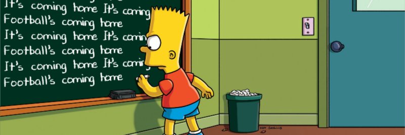 Simpsons England banner