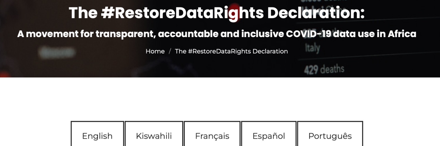 Restore Data Rights banner