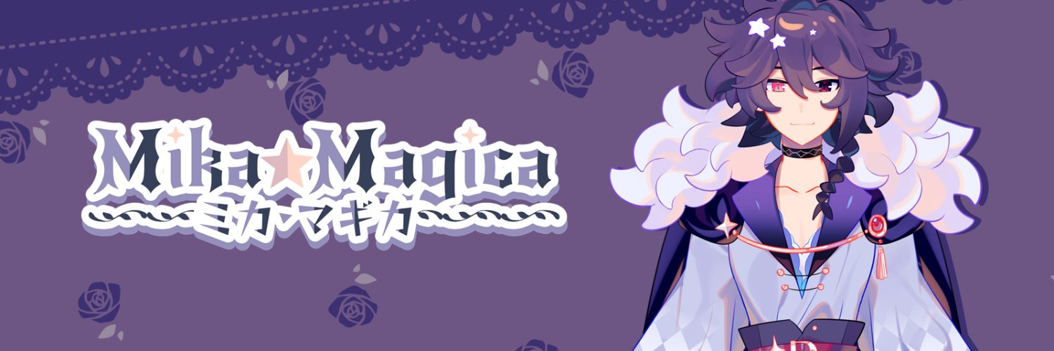 ✦ Mika 🍷✨Vampire Vtuber Profile Banner