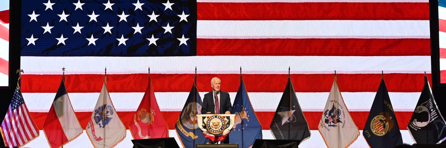 Senator John Cornyn's banner