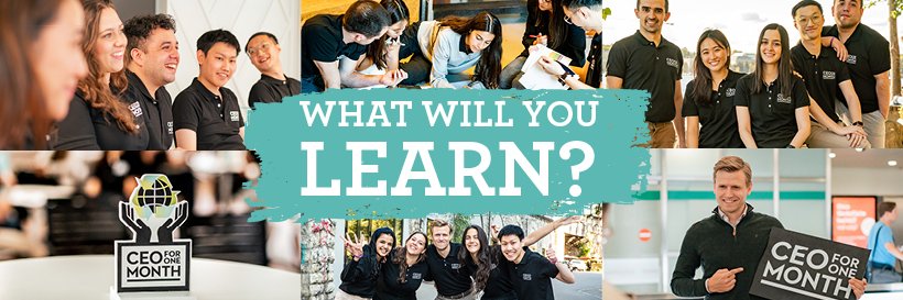 CEO for One Month banner