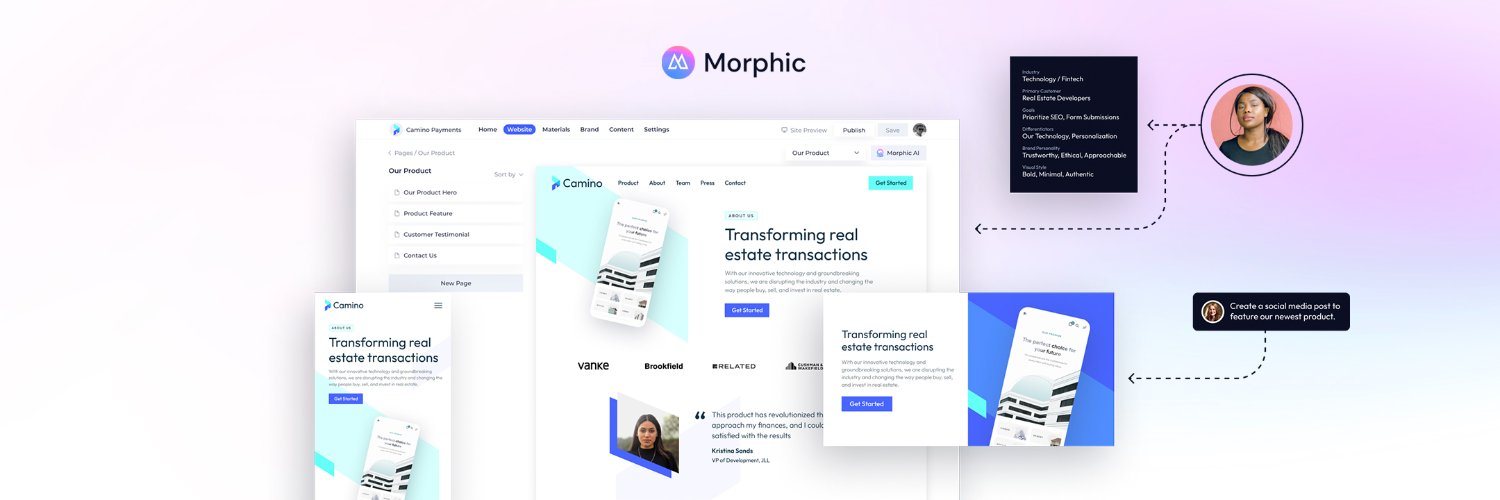 Morphic banner