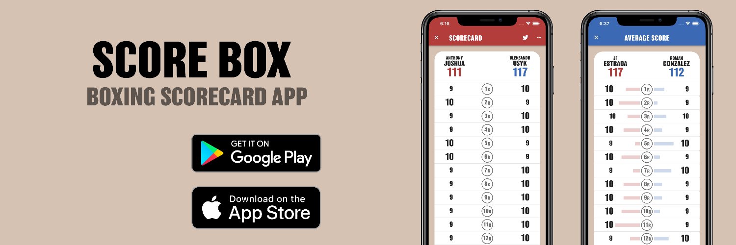 SCORE BOX🥊 banner