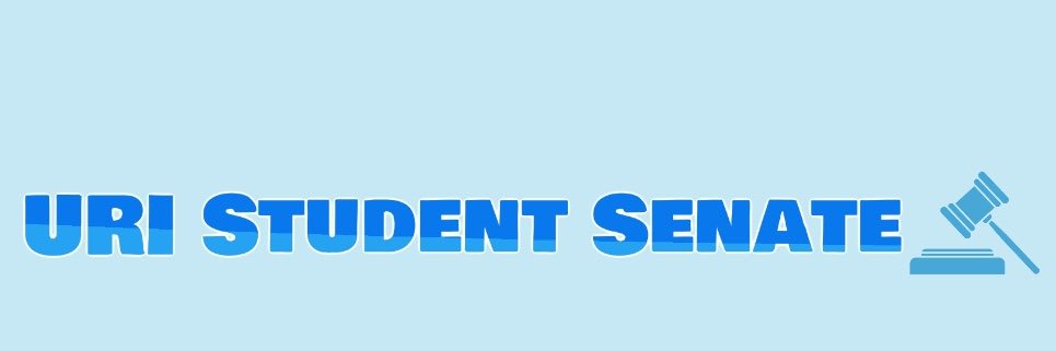 The University of Rhode Island Student Senate banner