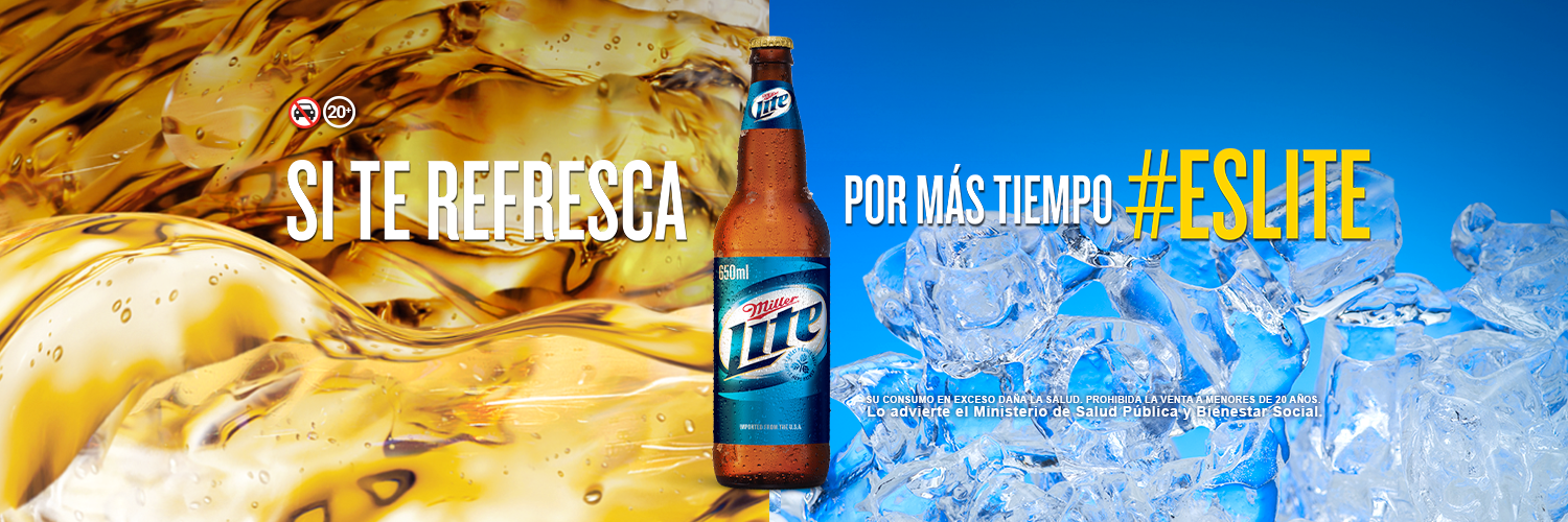 Miller Lite Paraguay banner