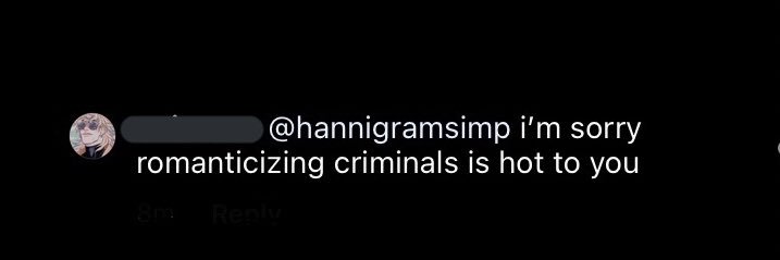 B says hannibal lecter did nothing wrong, ever banner